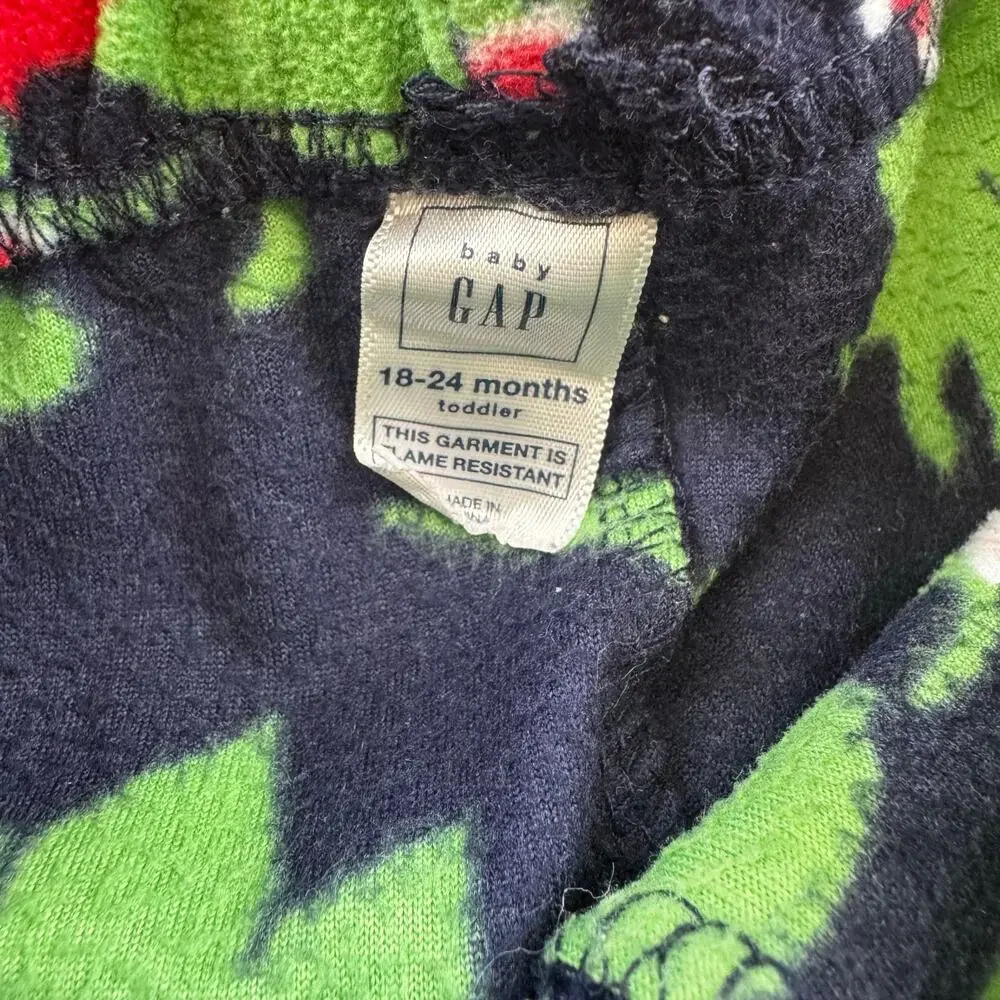 Bundle of babyGap Fleece Pajama Sets: Christmas Dinosaurs and Abominable Snowman